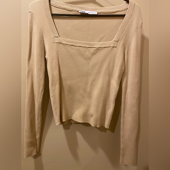 Zara Square Neck Top XL - Picture 2 of 5